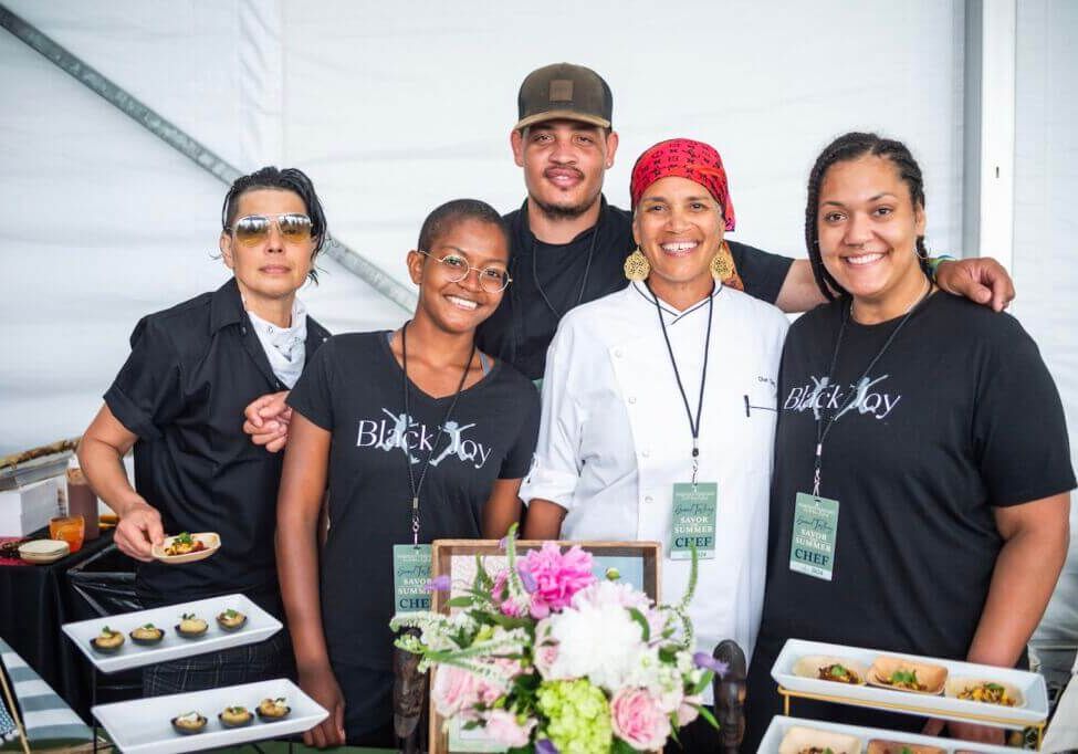 Chef Ting, and her team at Black Joy Kitchen